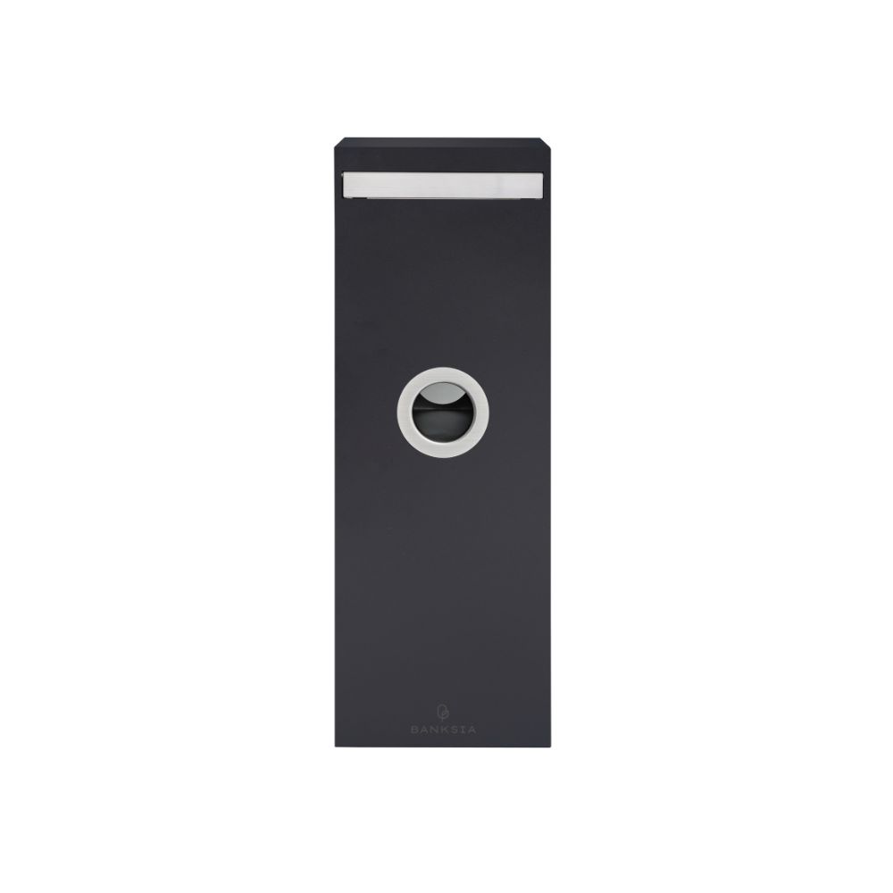 BANKSIA PILLAR LETTERBOX BLACK