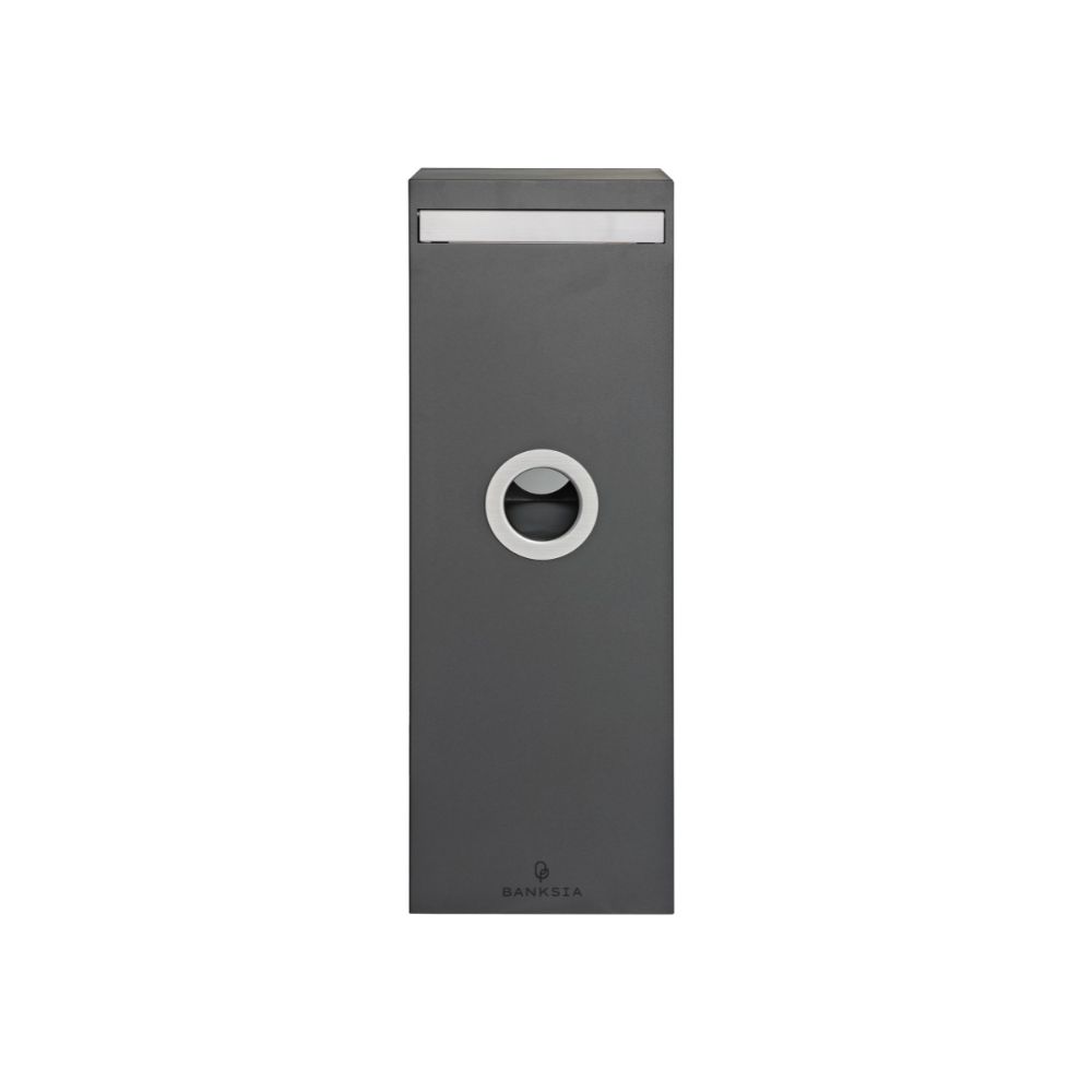 BANKSIA PILLAR LETTERBOX CHARCOAL