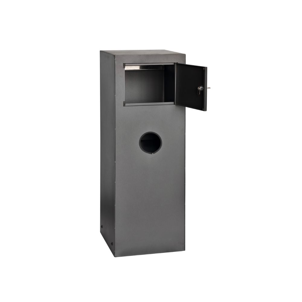 BANKSIA PILLAR LETTERBOX CHARCOAL