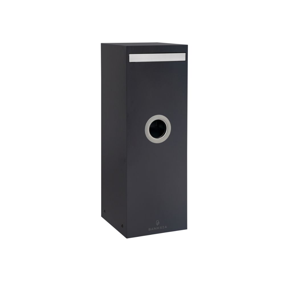 BANKSIA PILLAR LETTERBOX BLACK