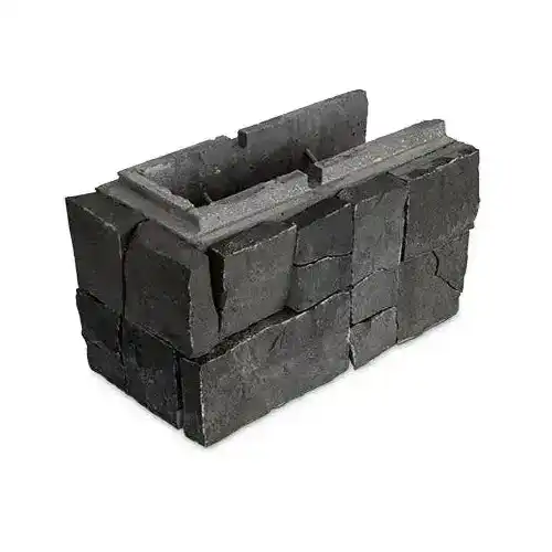 BLOCSMART MELBOURNE BASALT END BLOCK - RIGHT CORNER 363X165X202