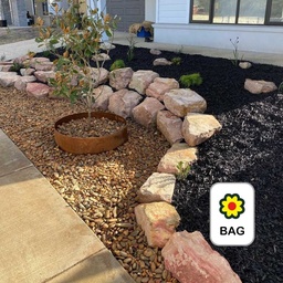 [320386] GARDENSURE BLACK WOOD MULCH BAG 50L