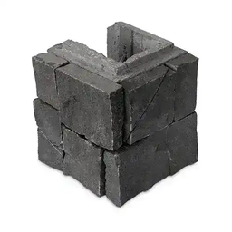 [321220] BLOCSMART MELBOURNE BASALT HALF END BLOCK - LEFT CORNER 165X202X202
