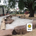 BEDROCK WHITE WASHED SAND - BAG