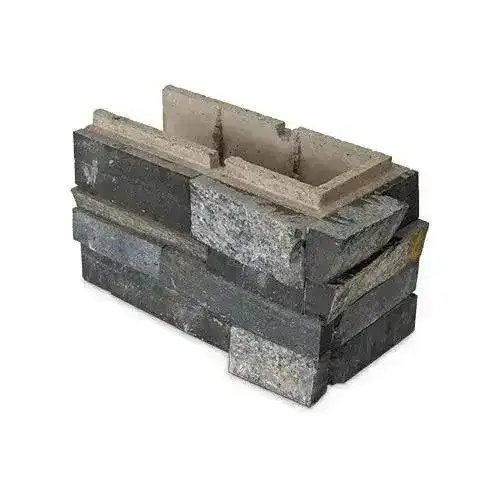 BLOCSMART NEWCASTLE LIMESTONE END BLOCK - LEFT CORNER 363X165X202