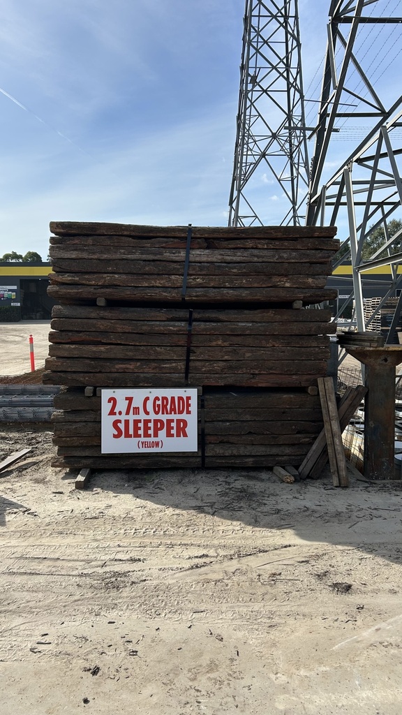2.7M 'C' GRADE USED RAILWAY SLEEPER