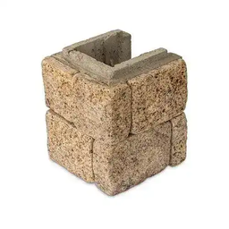 [321228] BLOCSMART SORRENTO GRANITE HALF END BLOCK - RIGHT CORNER 165X202X202