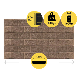 [321378] CONCRETE SLEEPER HEAVY DUTY BLOCK FACE JASPER 1800X200X100MM