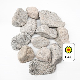 [310694] POLISHED SALT & PEPPER PEBBLES 30-50MM 20KG